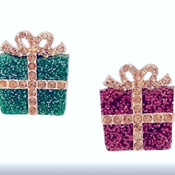 New Betsey Johnson Christmas Present Mismatched Stud Earrings - Picture 7 of 12